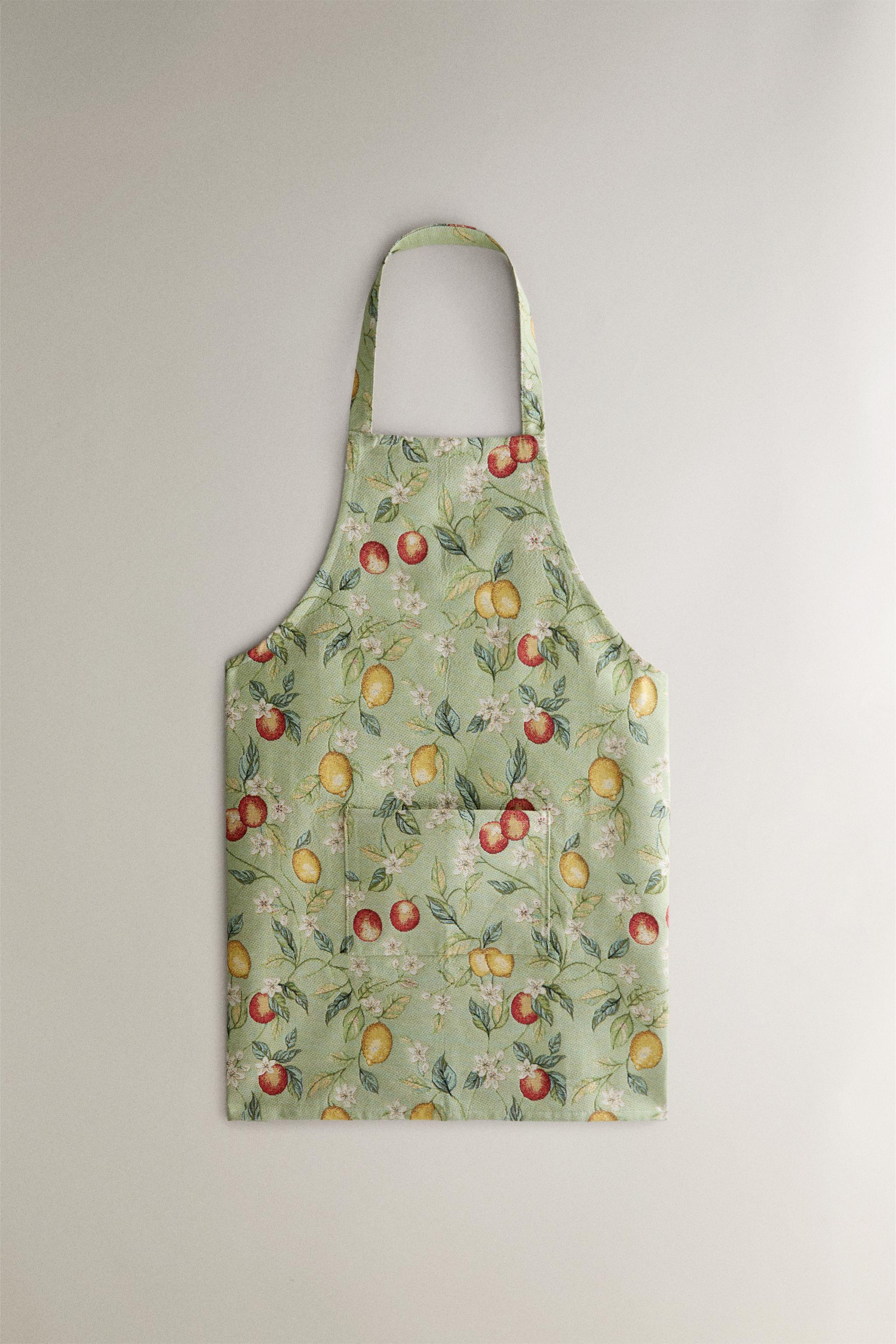 TABLIER JACQUARD CITRONS